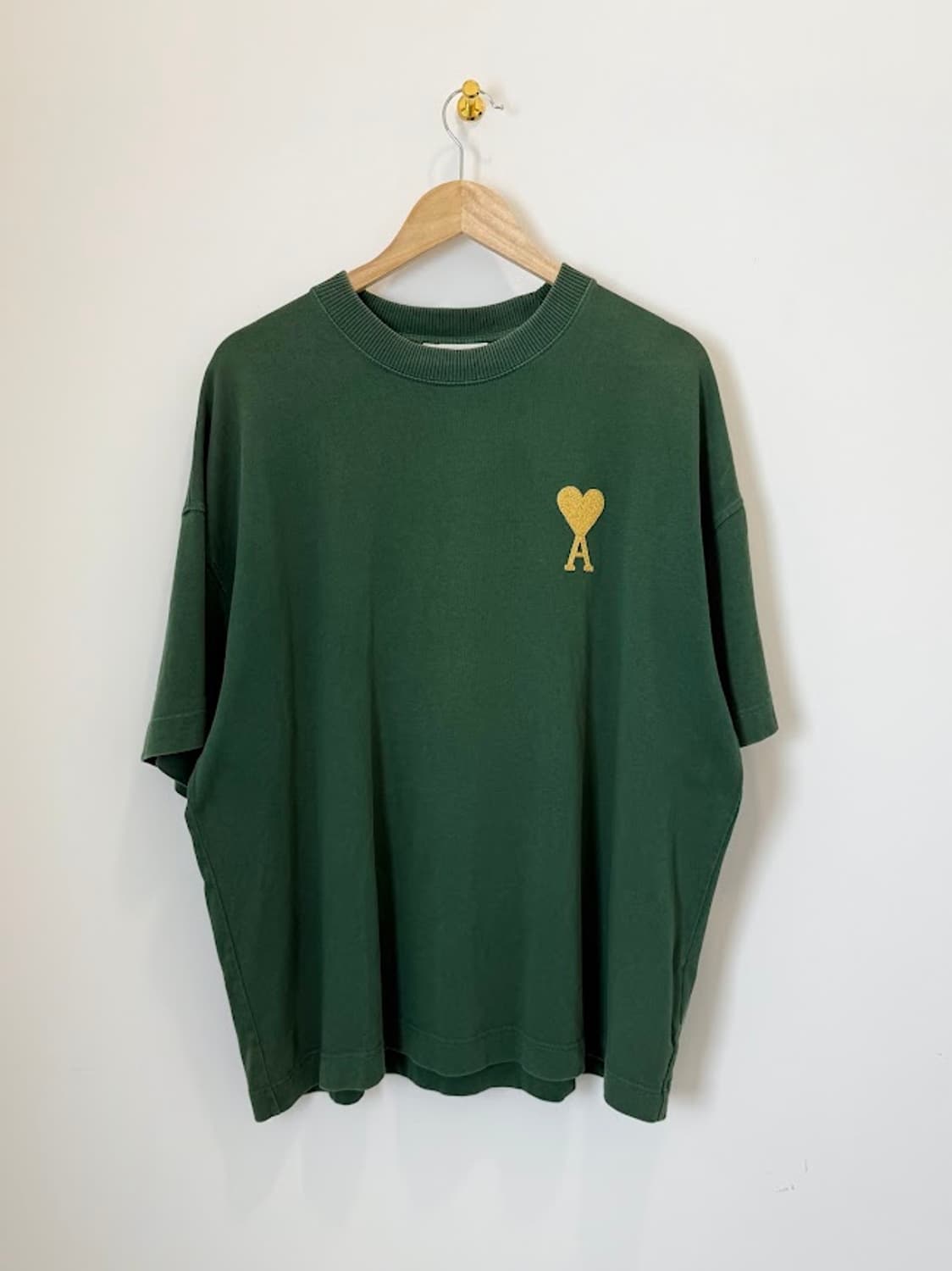 아미 골드빅하트 반팔티 그린 상품이미지1