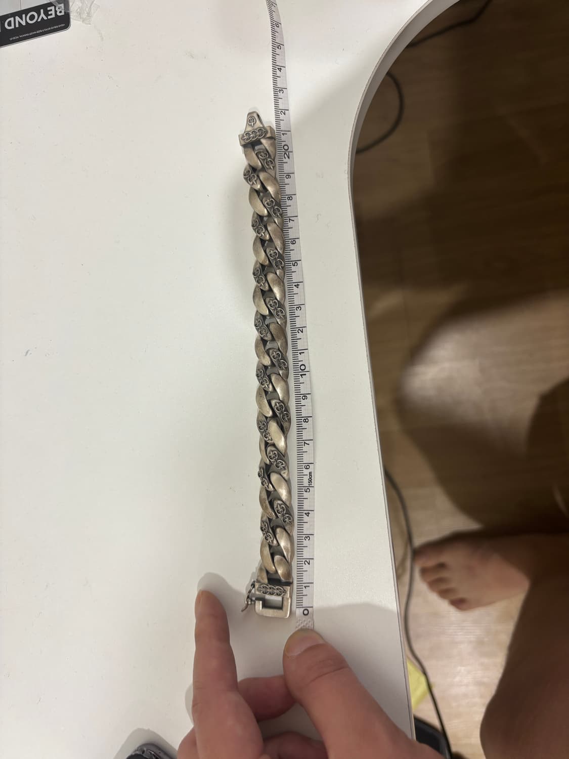 하디후더 / 앤틱 실버 체인 팔찌 은팔찌 / 22cm 상품이미지4