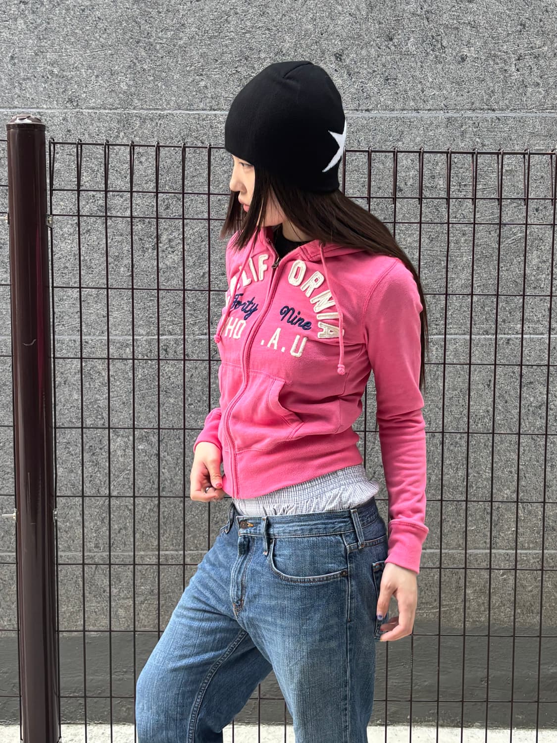 아베크롬비 핑크 후드집업 상품이미지2