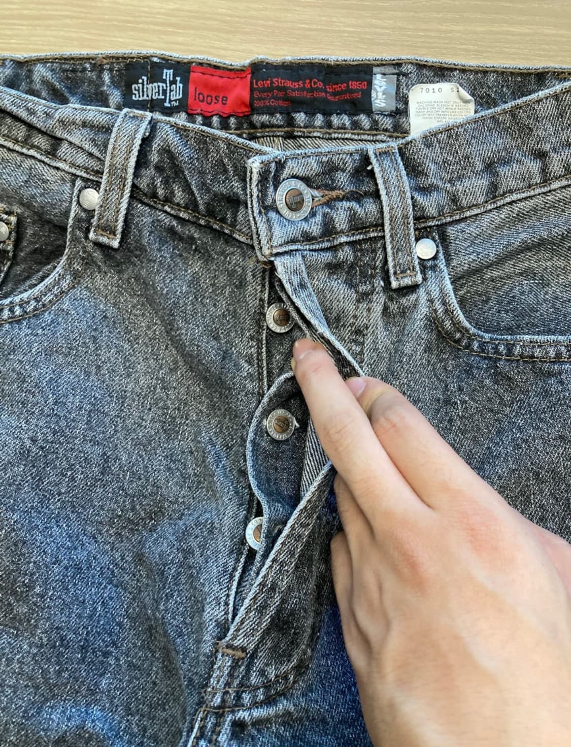 90s 리바이스 실버탭 루즈핏 usa made 32사이즈 상품이미지2