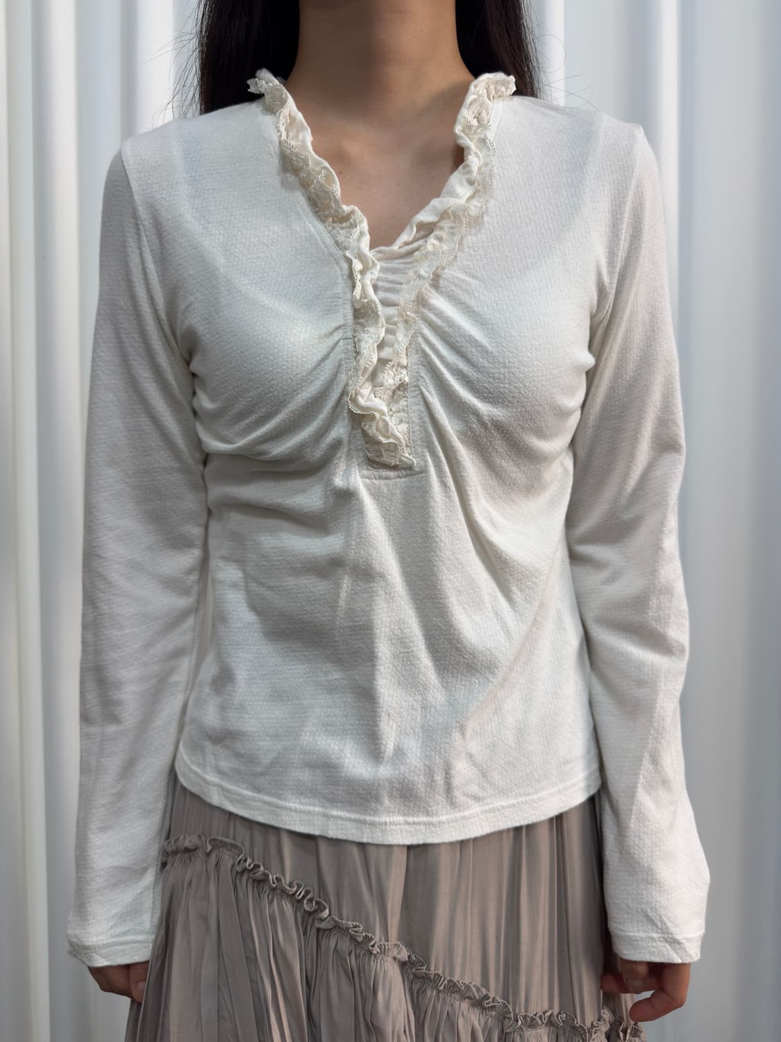 frill lace top 상품이미지1