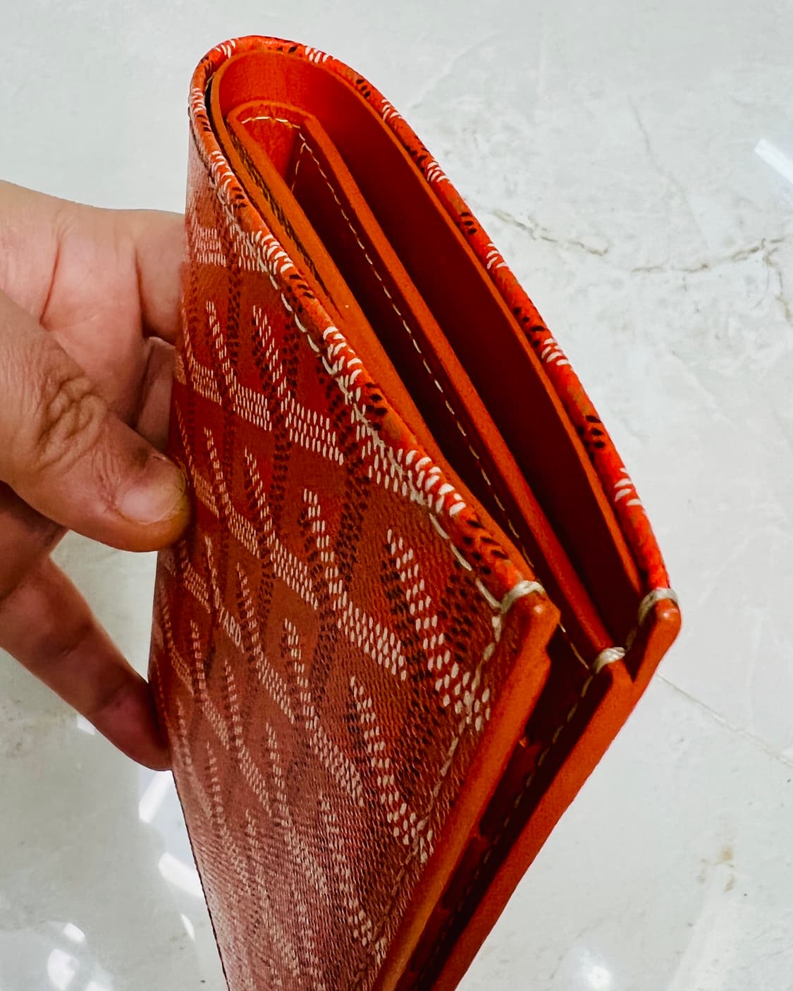 고야드 몰리에르 반지갑 오렌지 판매합니다! 상품이미지4