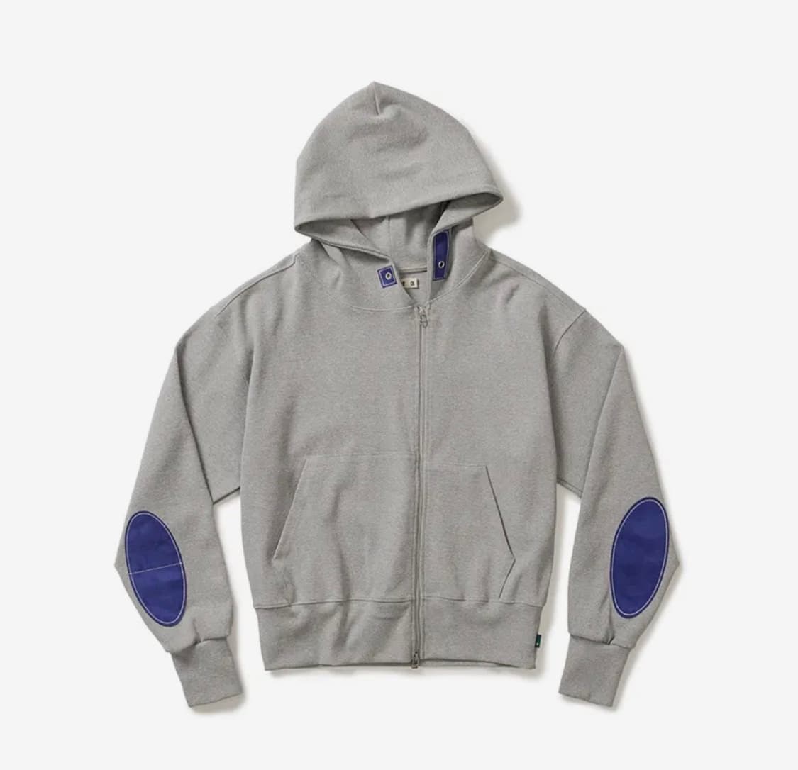 카락터 후드집업 Writer hooded zip-up / Melange 상품이미지1