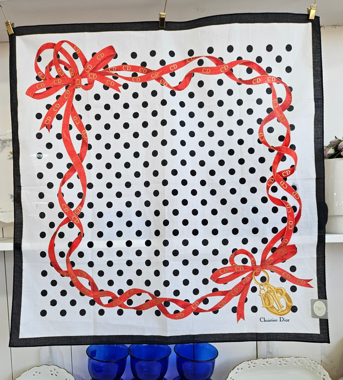 크리스챤 디올 도트 손수건 상품이미지2