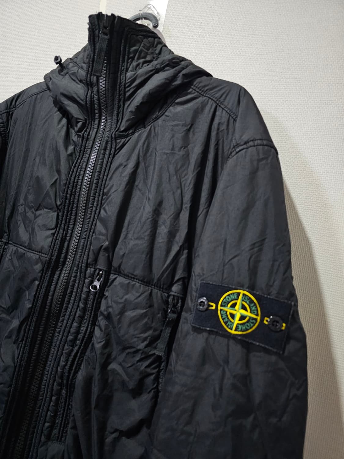 정품 스톤아일랜드 가먼트다이 크링클랩스 점퍼 자켓100 / L 상품이미지2
