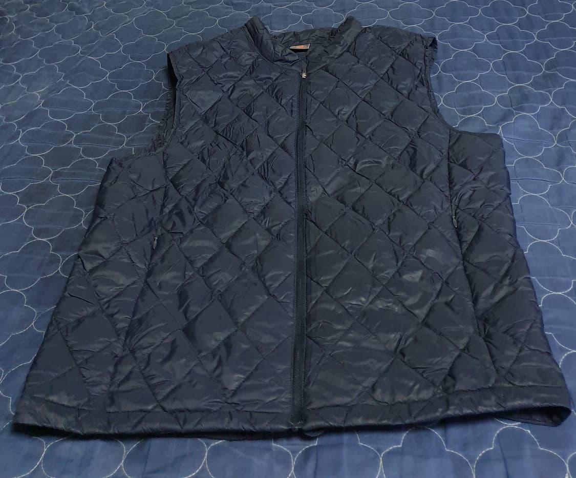 아이더 퀄팅 경량 조끼패딩 네이비 (L) 상품이미지1