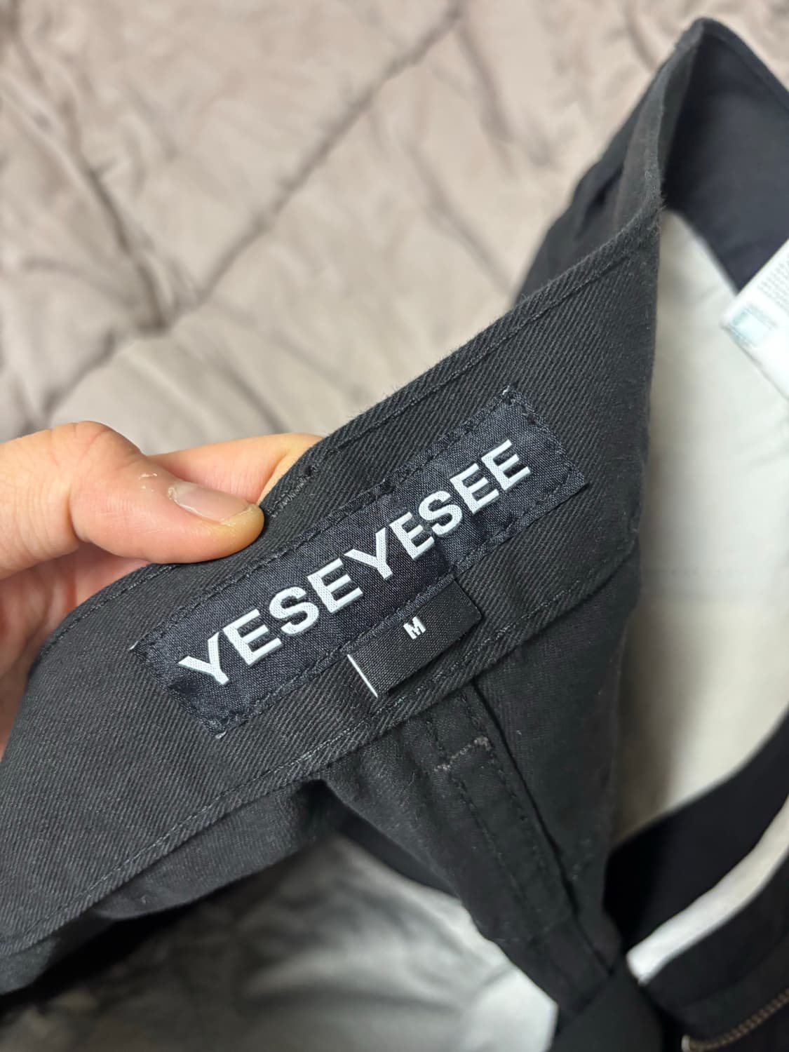 예스아이씨 바지 Paneled Chino Pants Black 상품이미지6