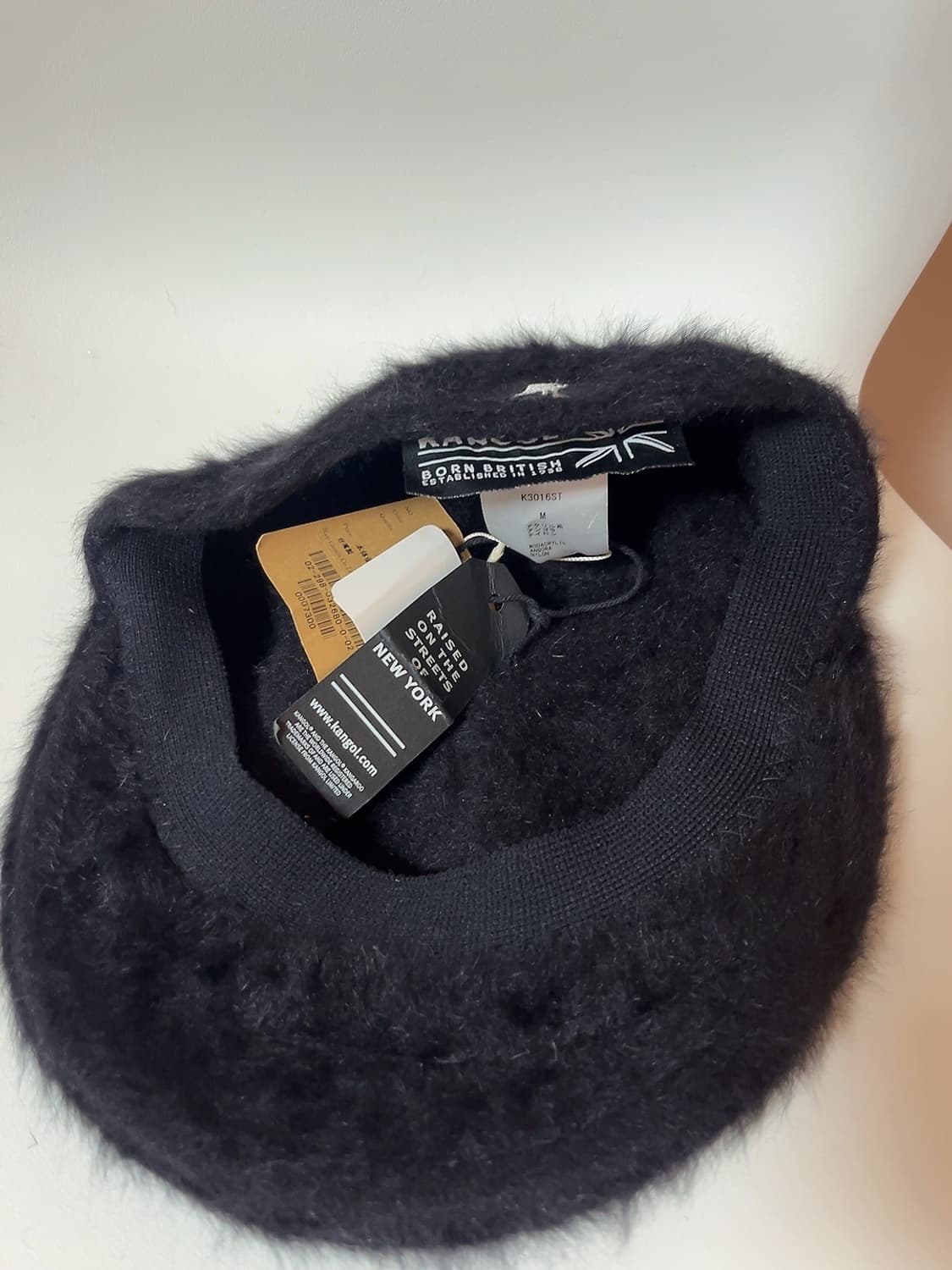 캉골 헌팅캡 앙고라 퍼 블랙M 상품이미지4