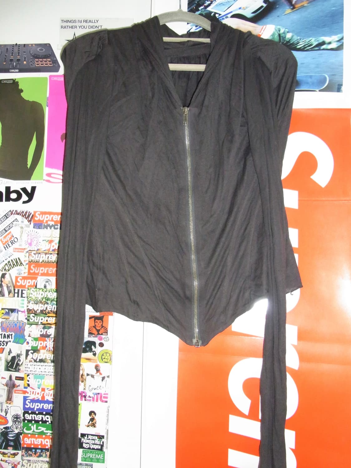 릭오웬스 다크쉐도우 릴리스 드레이프 집업 상품이미지1