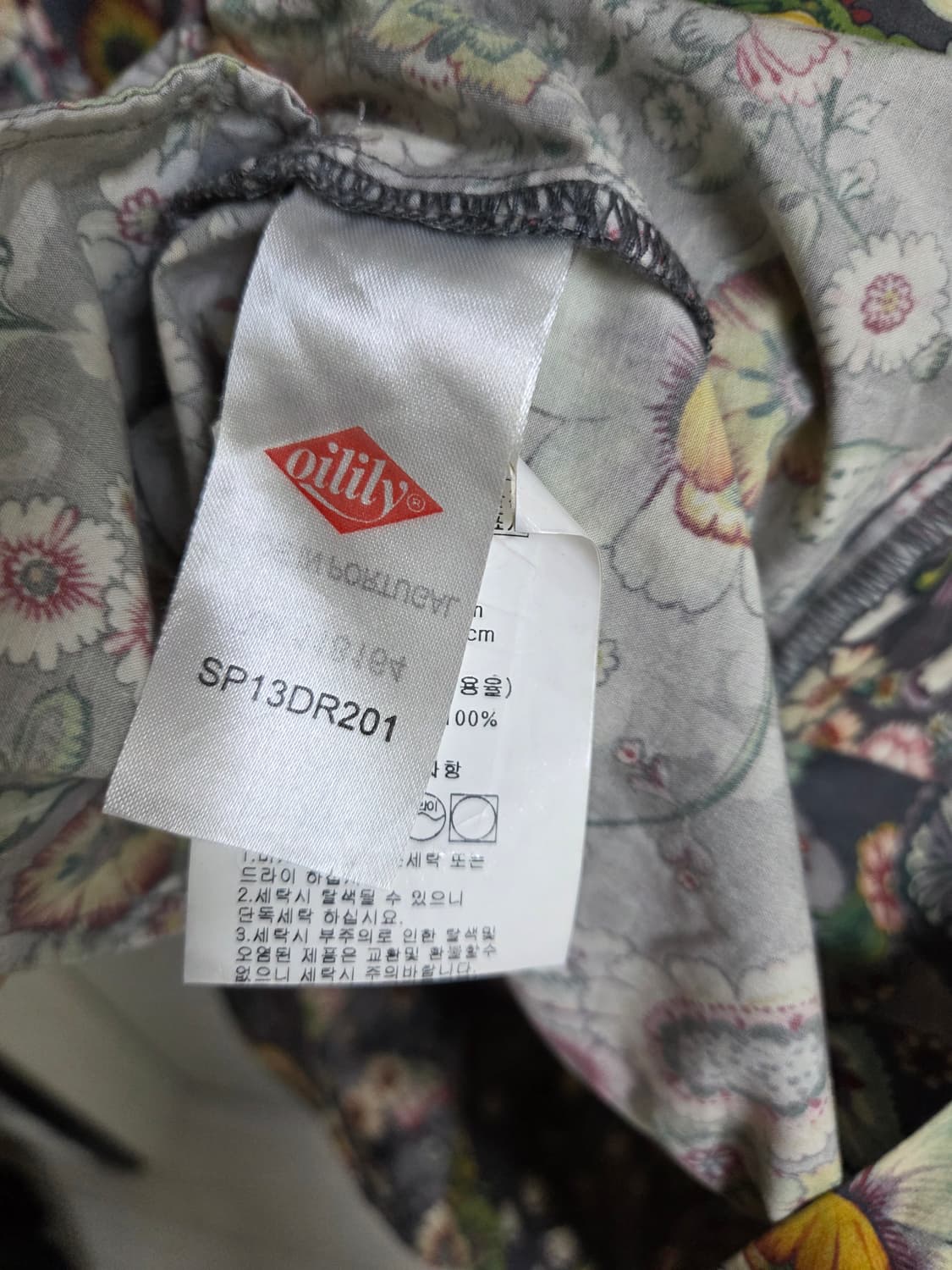 오일릴리 플로럴 원피스 반팔 상품이미지5