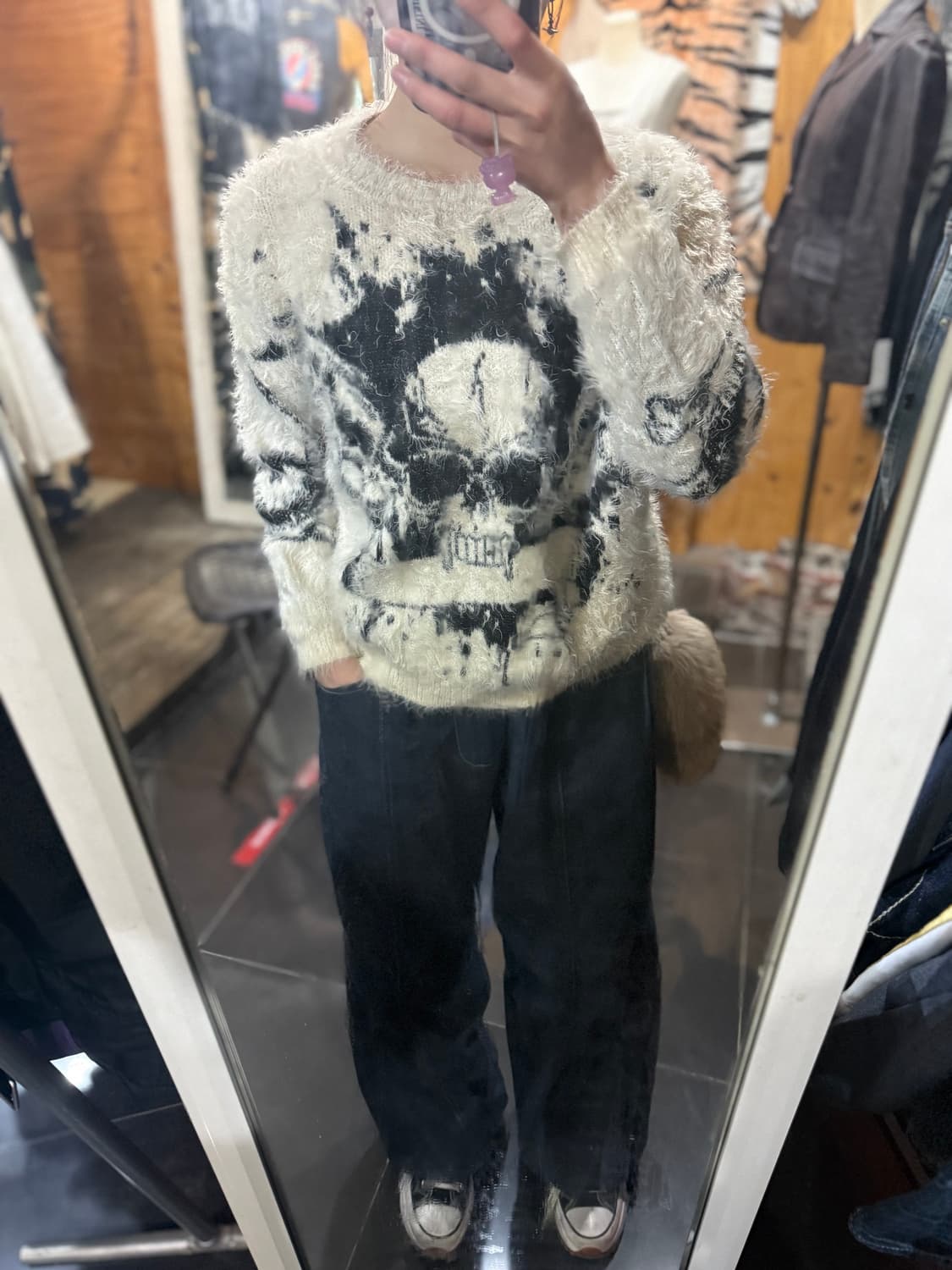 Skull angora knit 상품이미지6