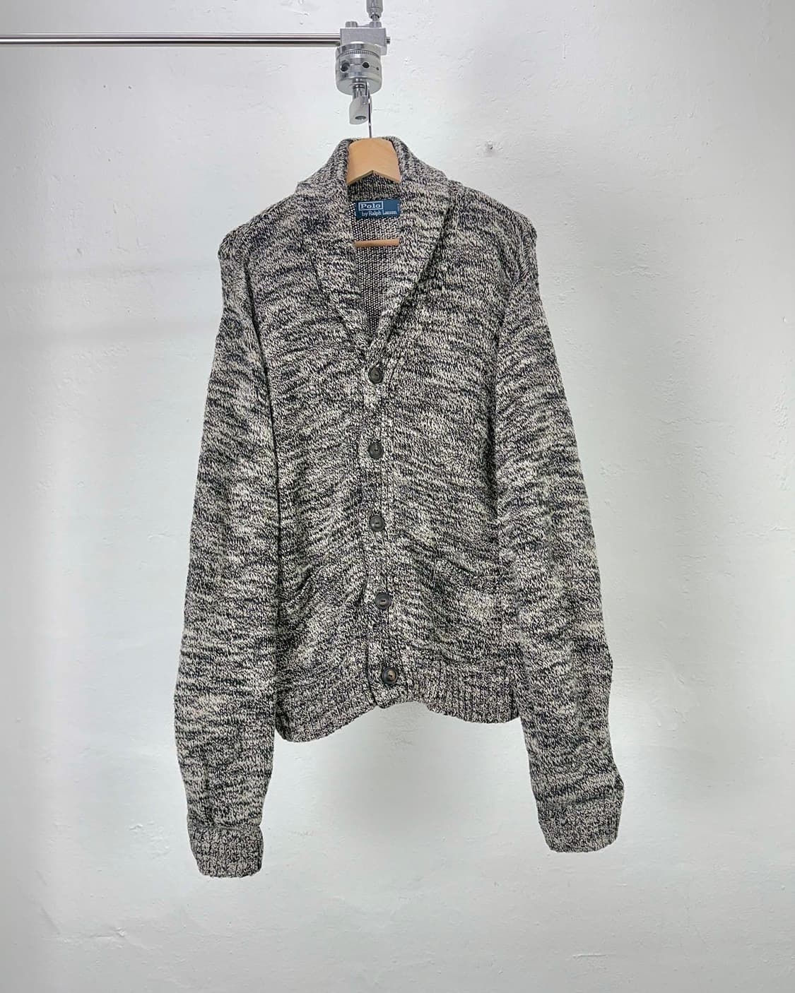 폴로 랄프로렌 보카시 숄카라 니트 버튼 가디건 상품이미지1