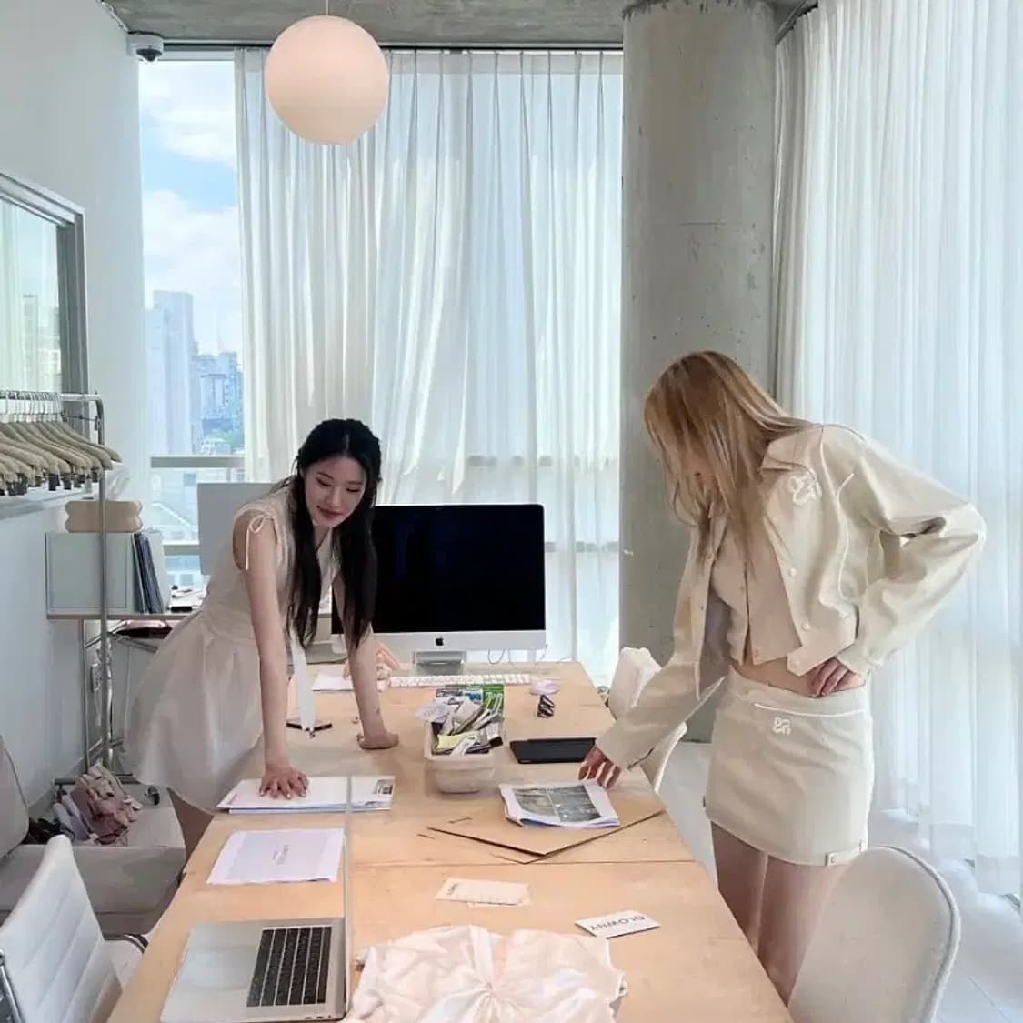 glowny 글로니 에디 니트 가디건 베이지 크롭 상품이미지5