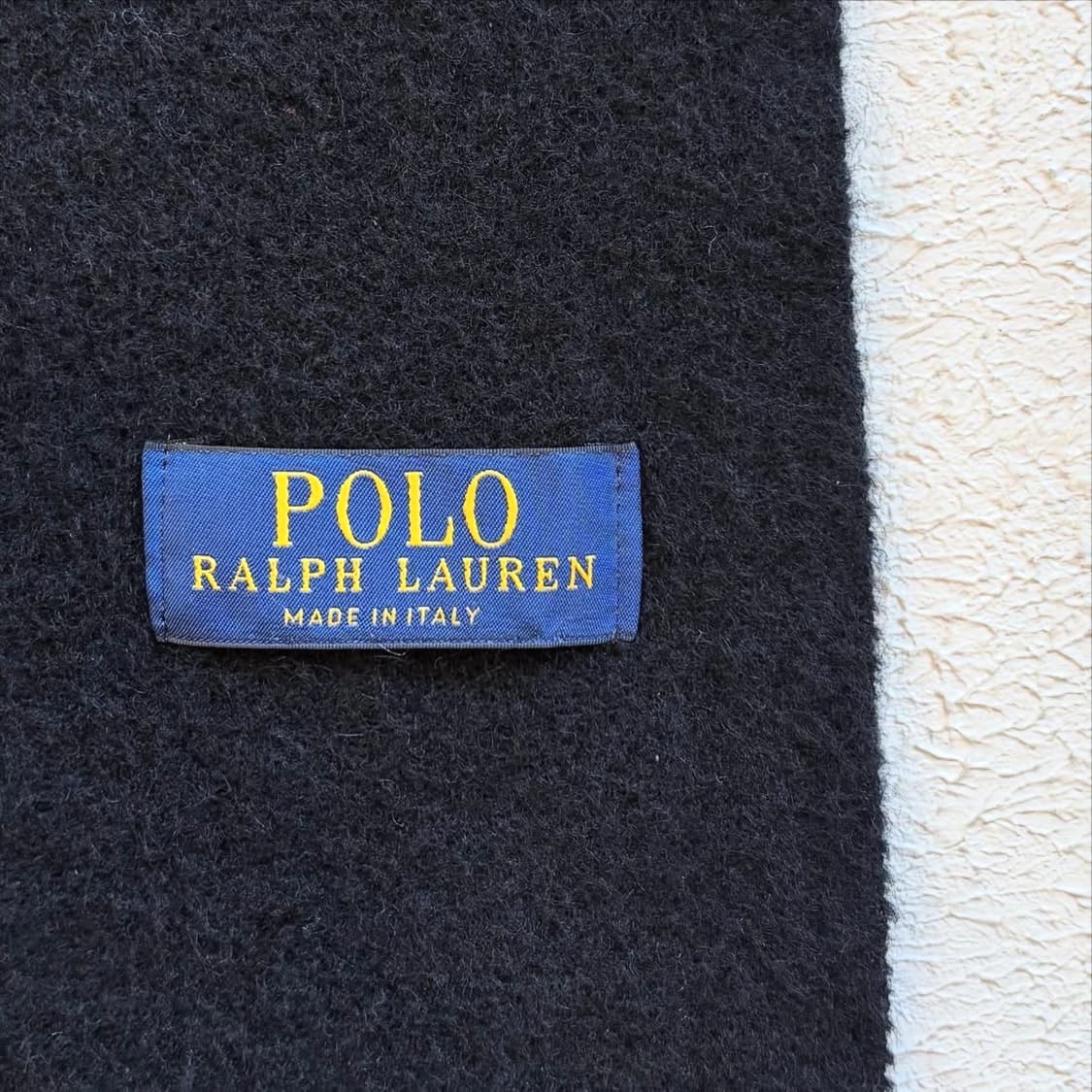 폴로랄프로렌 블랙 울 머플러 상품이미지5