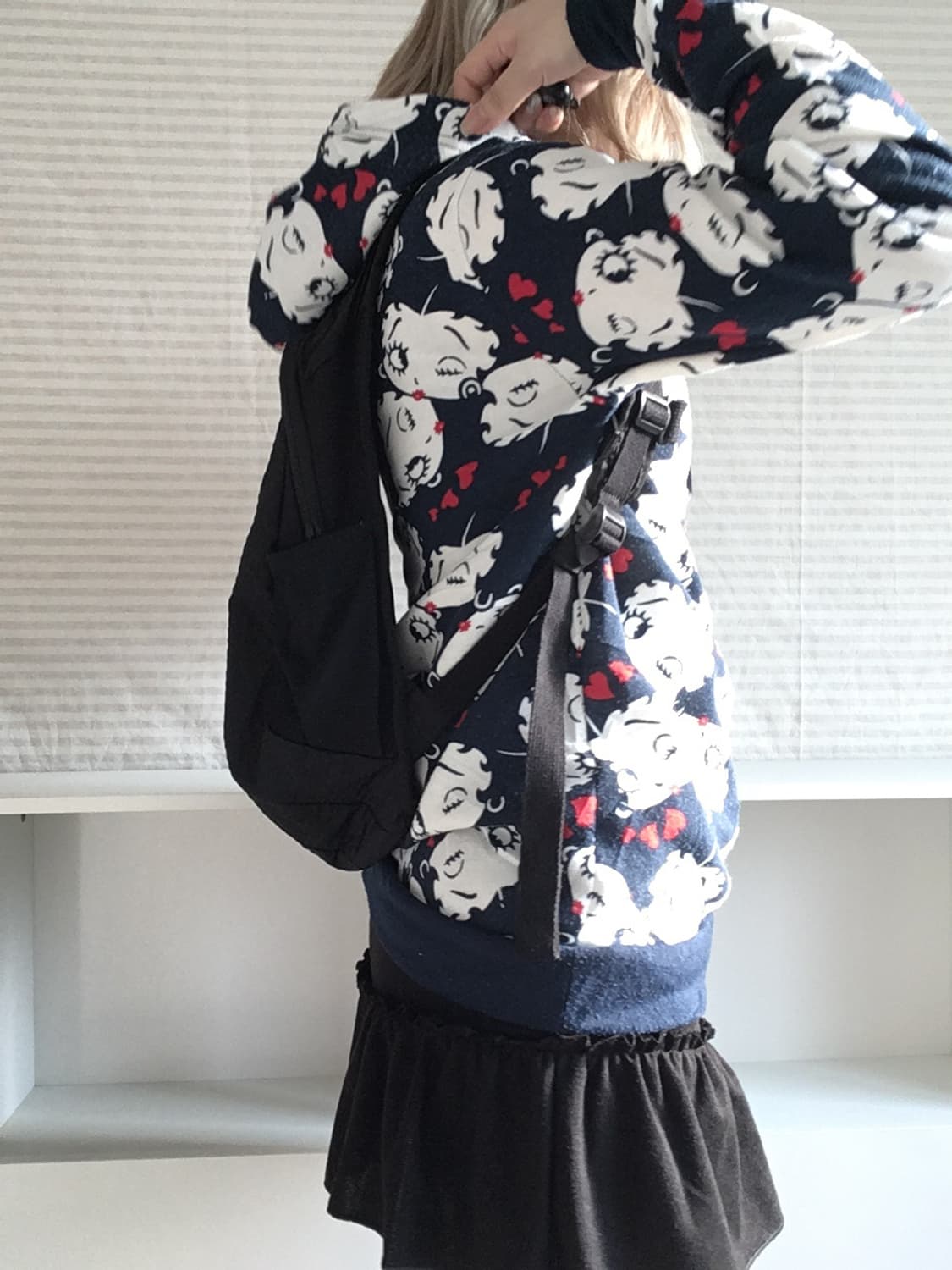 jpn vintage bettyboop printing hood  상품이미지4