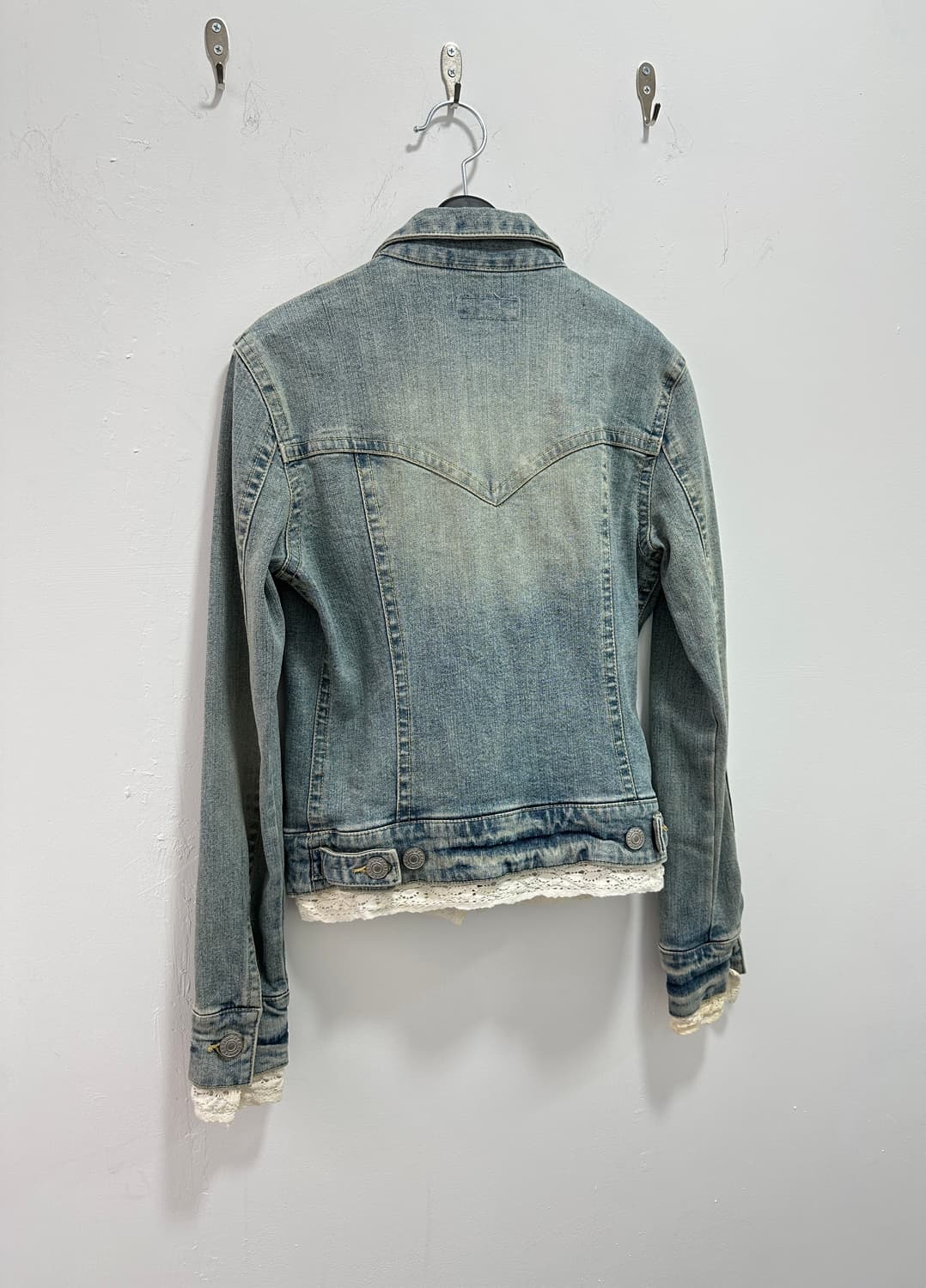C.C CROSS lace trimming denim jacket 상품이미지6