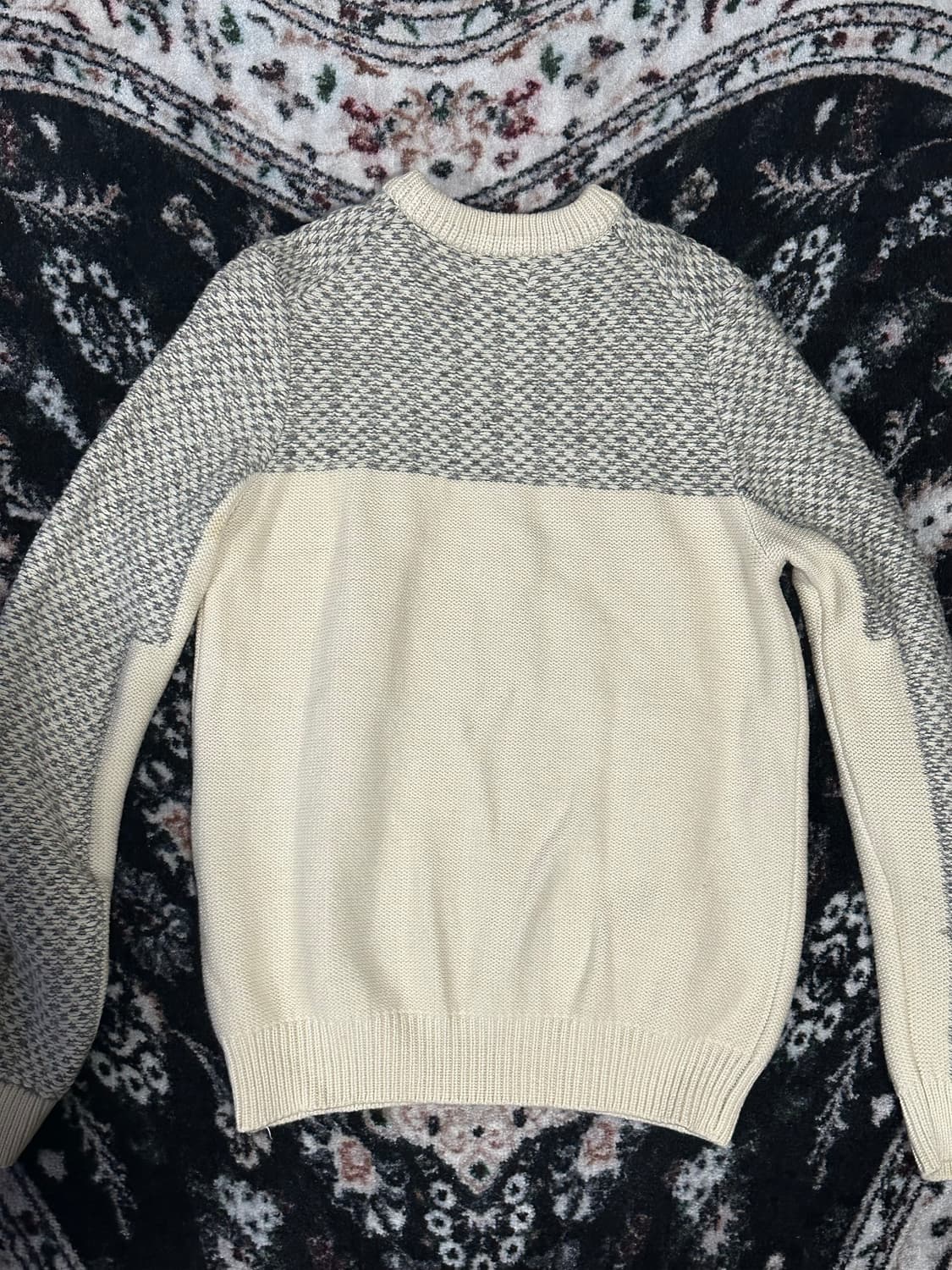 솔리드옴므 우영미 배색 니트 105 상품이미지4