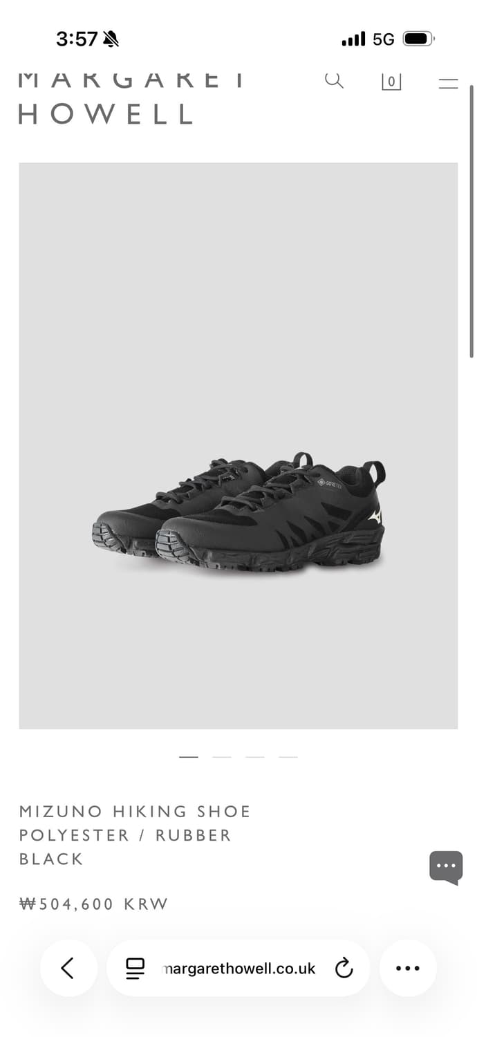 마가렛호웰 미즈노 하이킹 슈즈 275사이즈  상품이미지1