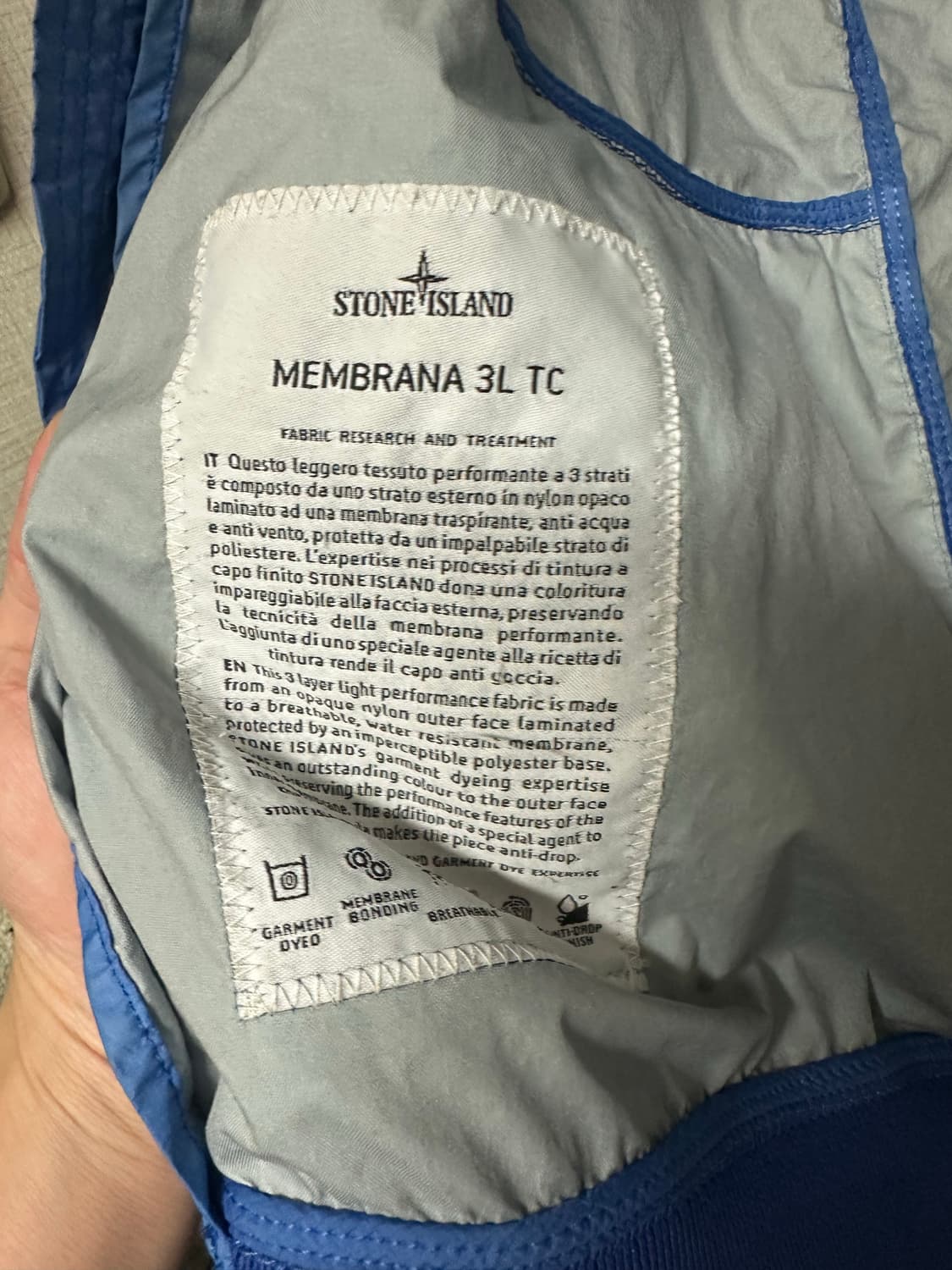 스톤아일랜드 Membrana TC 자켓 95 상품이미지8