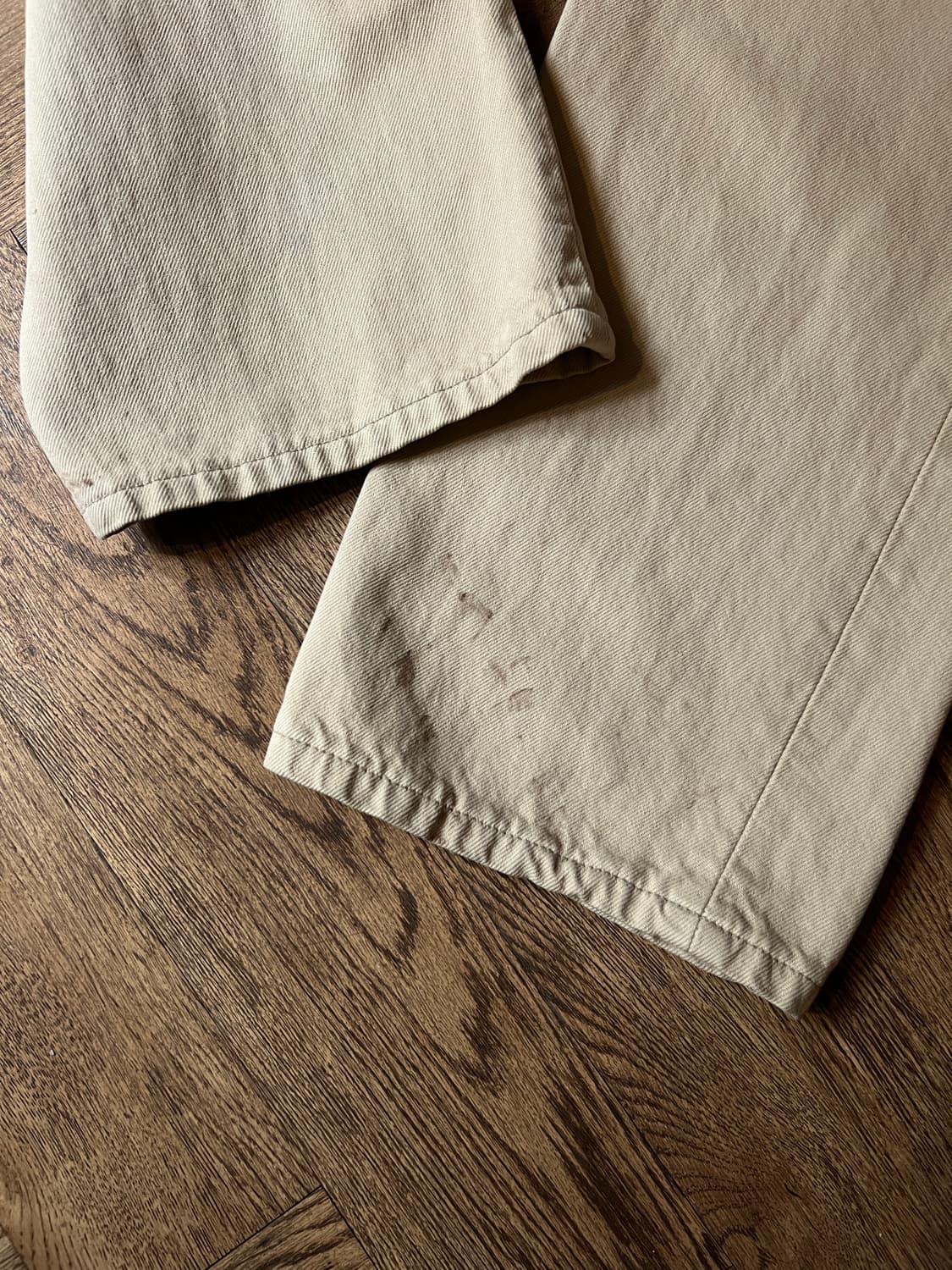 [38]90's 리바이스 501 Made in USA 베이지 데님 팬츠 상품이미지3