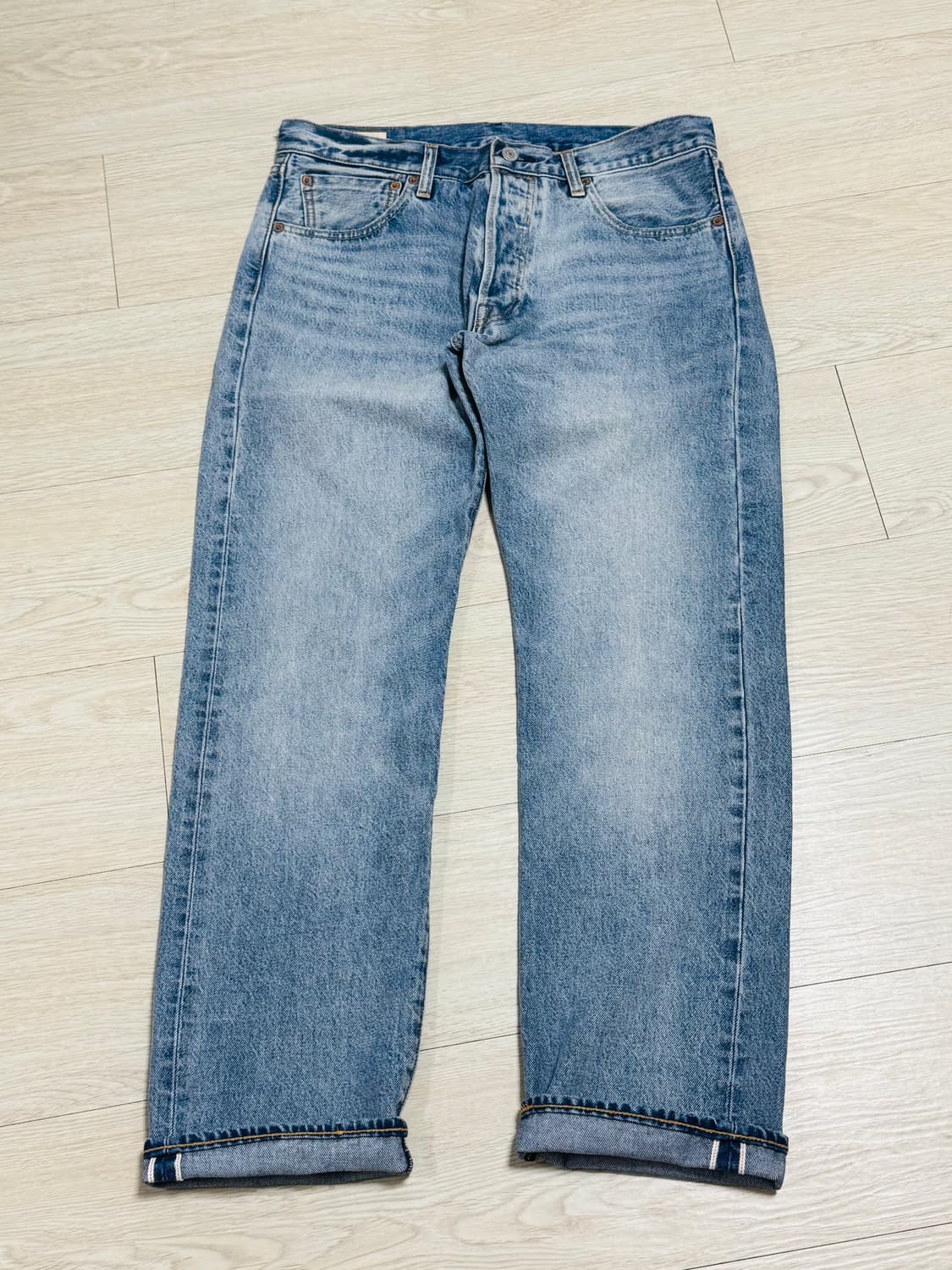 리바이스 501 93 셀비지 연청 32x30 상품이미지2