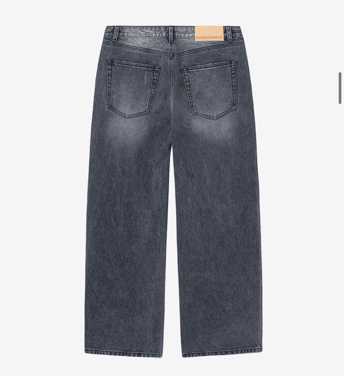 인사일런스 CALIK 로우 웨이스트 와이드 진 ASH GREY S사이즈 상품이미지2