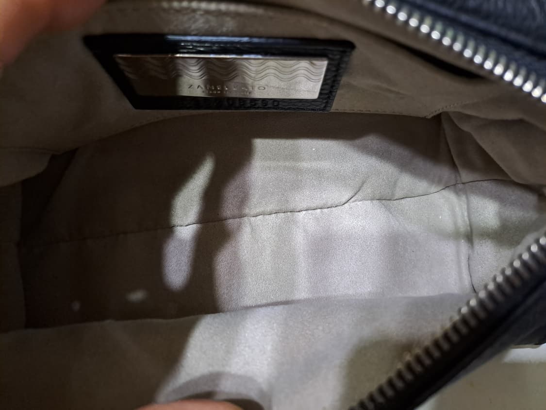 자넬라토 니나 스몰 베이비 블랙 가죽 미니 핸드백(정품) 상품이미지8