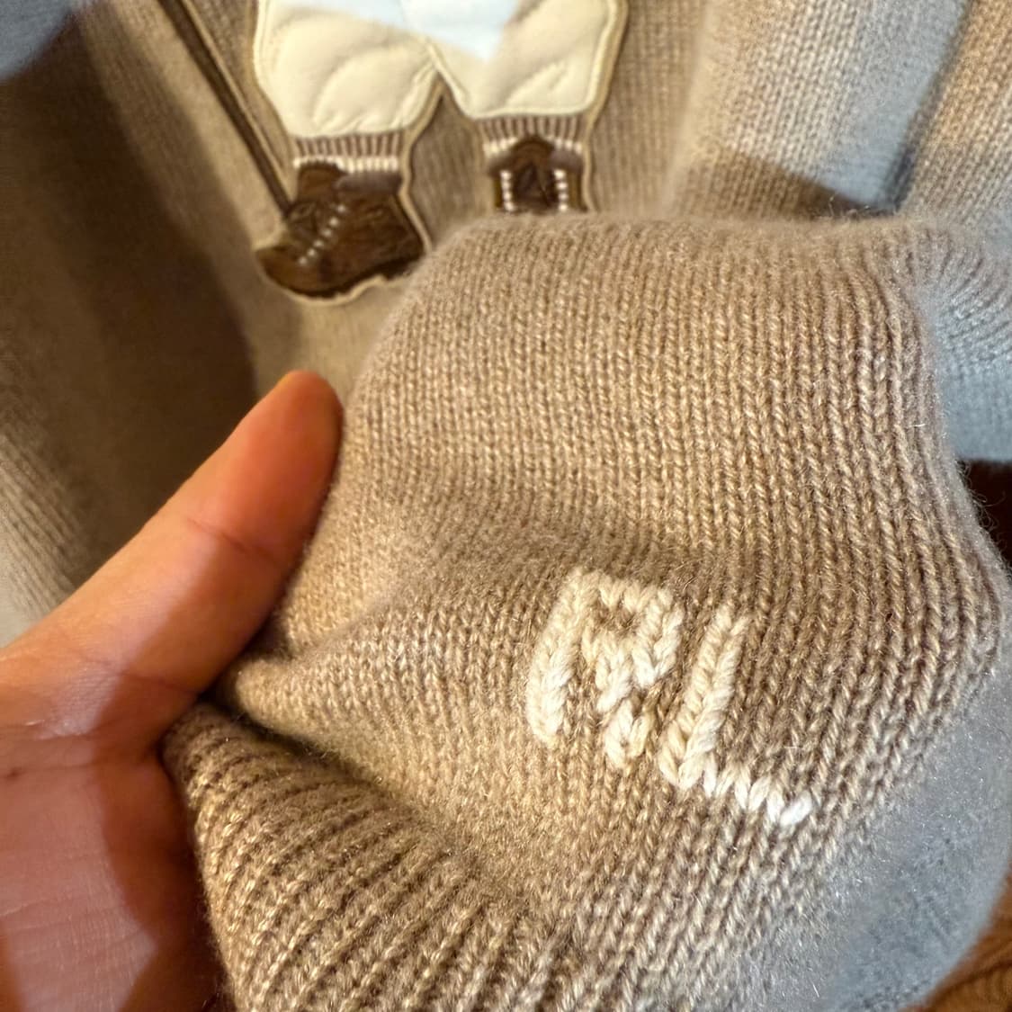 랄프로렌 퍼플라벨 24 F/w 베어 캐시미어 스웨터 니트 상품이미지7