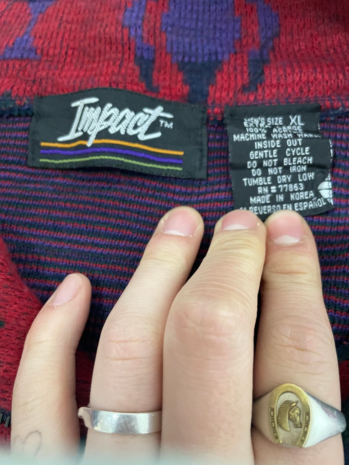 아메리칸 빈티지 - 인디언 패드 하프 집업 니트 상품이미지3