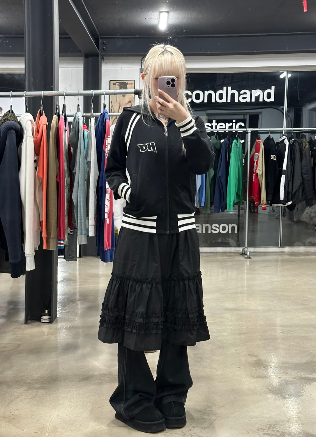 히스테릭 글래머 HG 로고 트랙 자켓 집업 상품이미지2