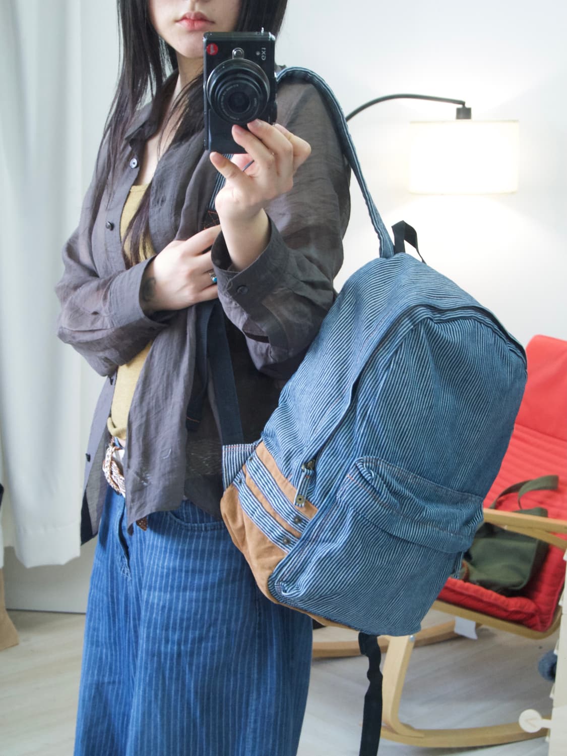 [anello] hickory denim backpack 상품이미지5