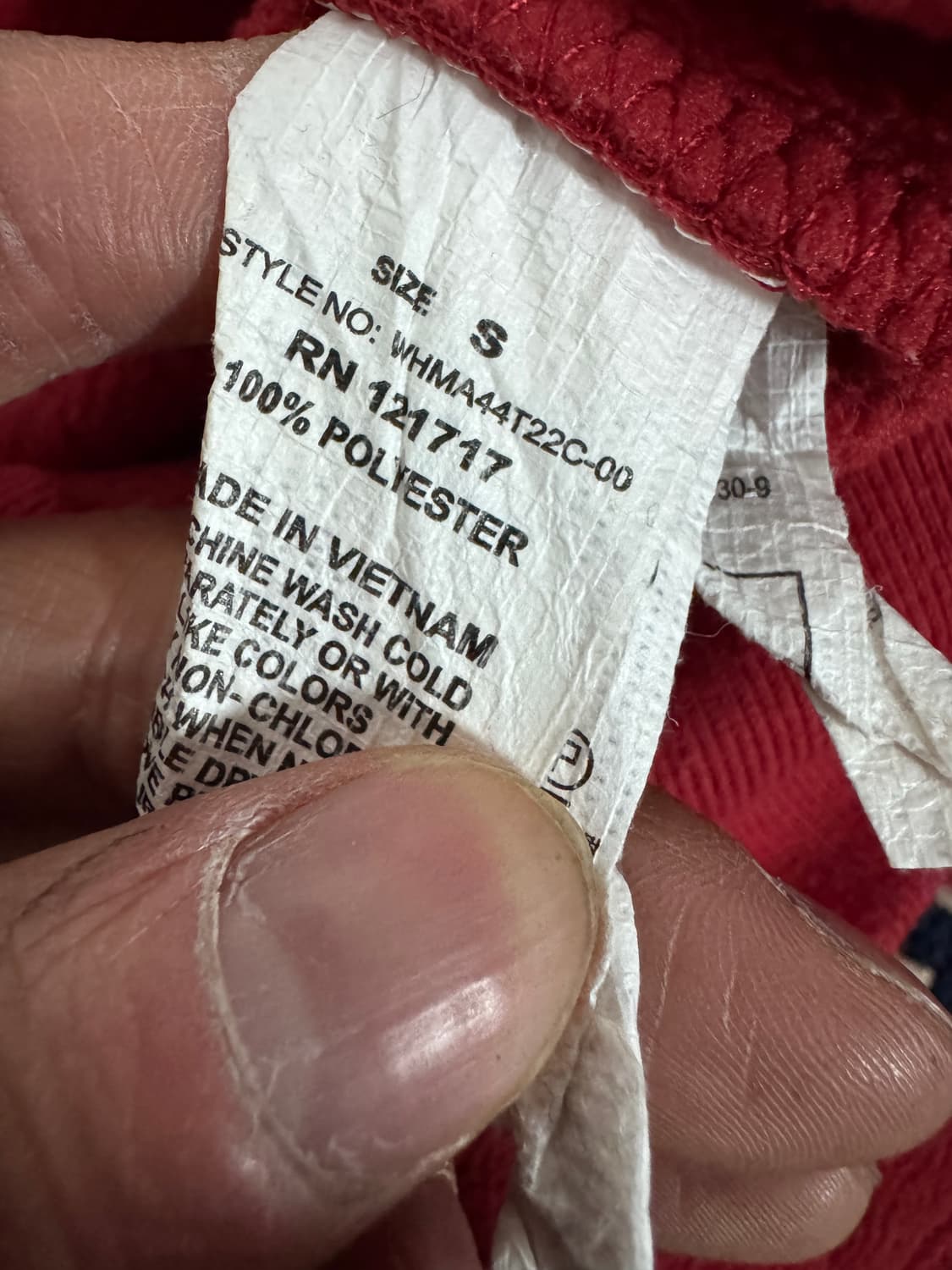 희귀!! 여성 후아유 플리스 소재 스펠아웃 후드집업 레드 상품이미지4