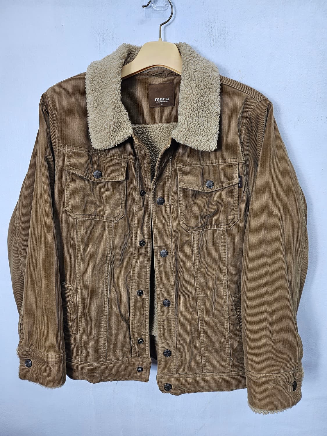 마루 코듀로이 뽀글이 자켓 95 M 상품이미지3