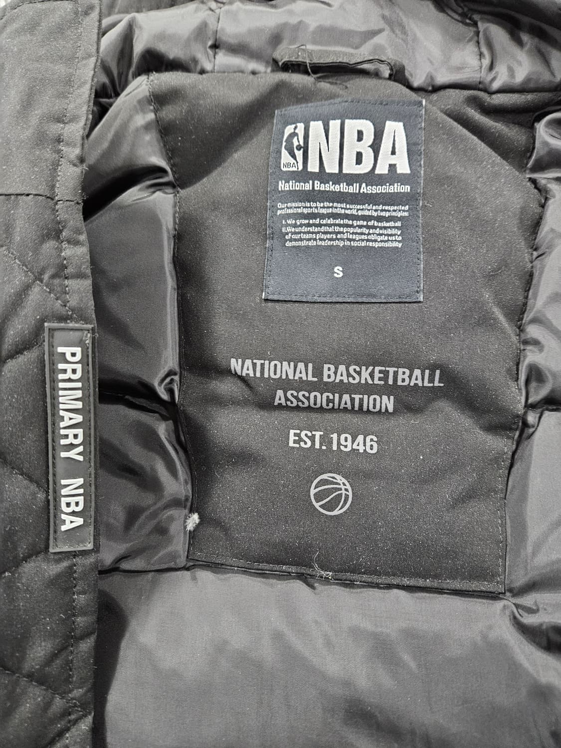 NBA 시카고불스 라쿤털후드 오리털 야상 롱패딩 S 상품이미지2