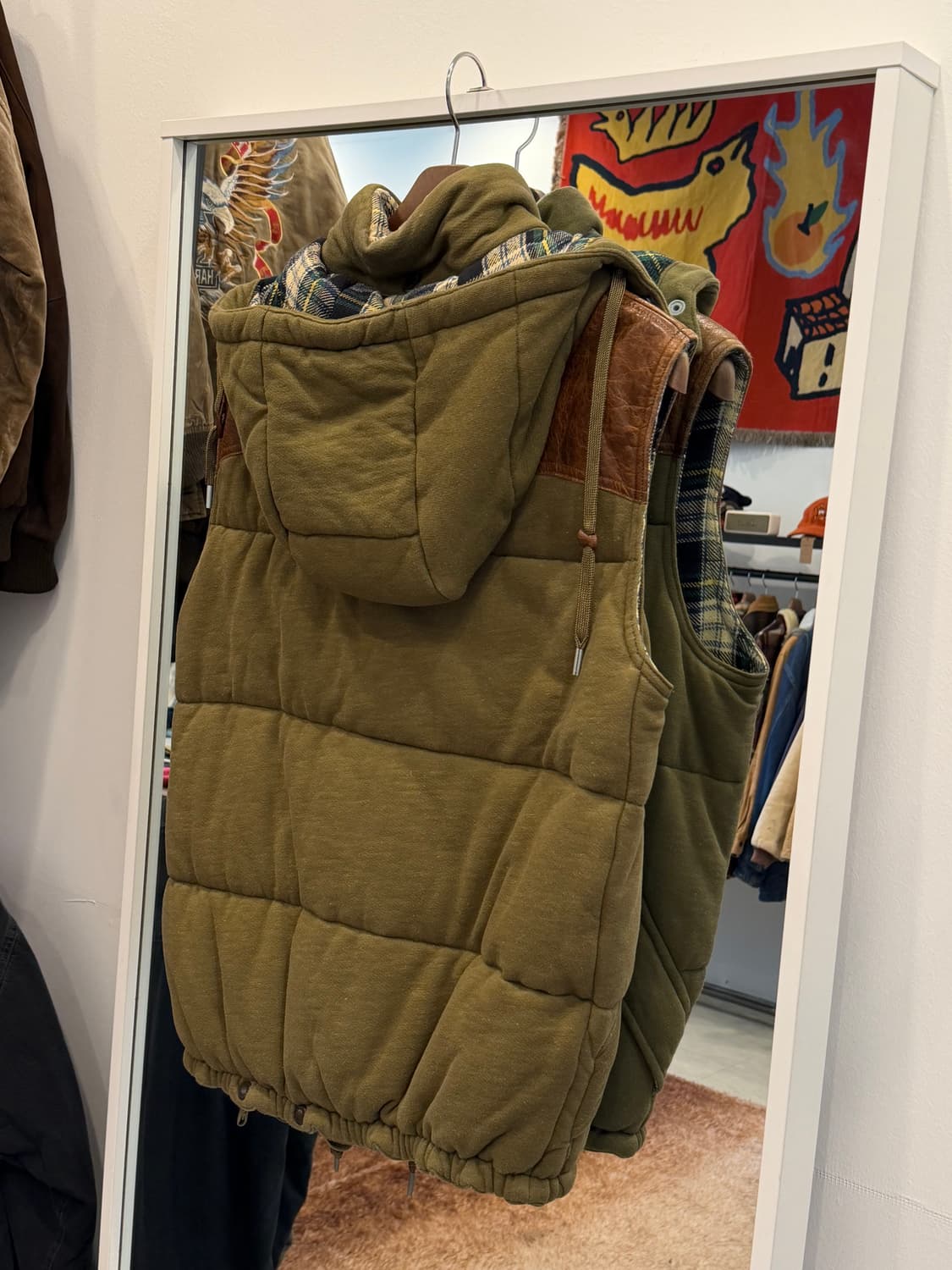 Polo ralph lauren 폴로 랄프로렌 레더 요크 후드 베스트 상품이미지6