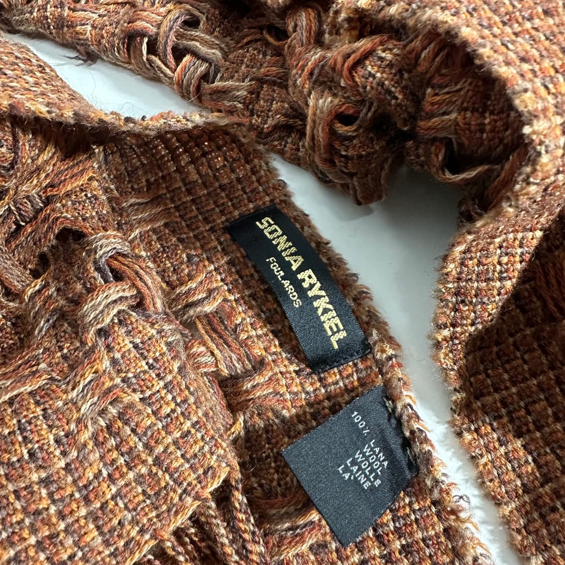 OS 소니아리키엘 나염 짜임 라나울머플러 상품이미지2