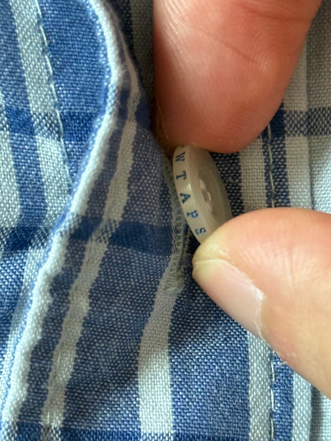 Wtaps blue check Shirt 상품이미지7
