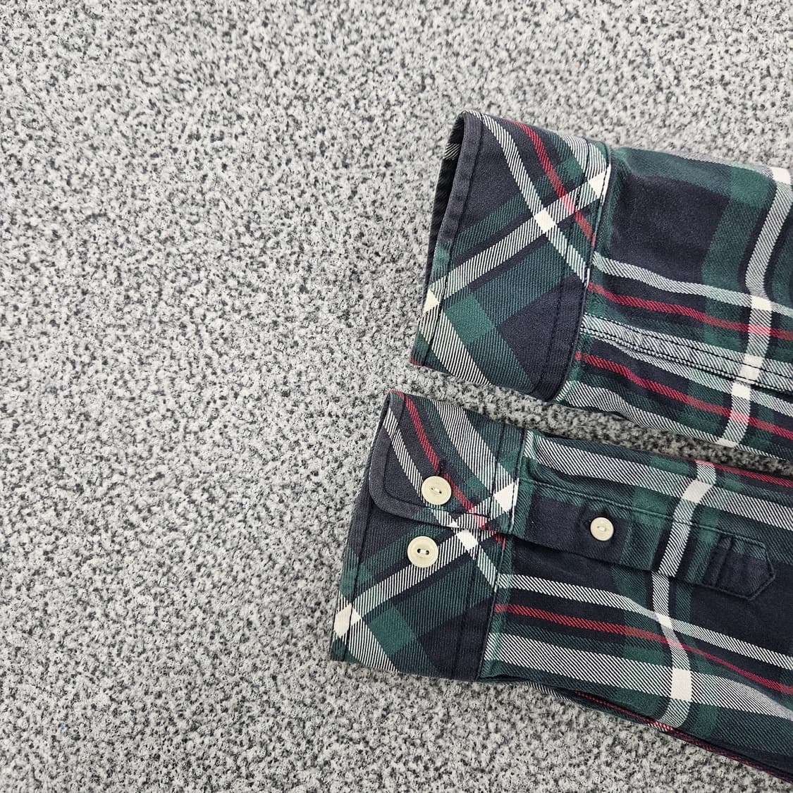 [L] 후부 FUBU 올드스쿨 그린 체크 셔츠 남방 1103JM2 상품이미지4