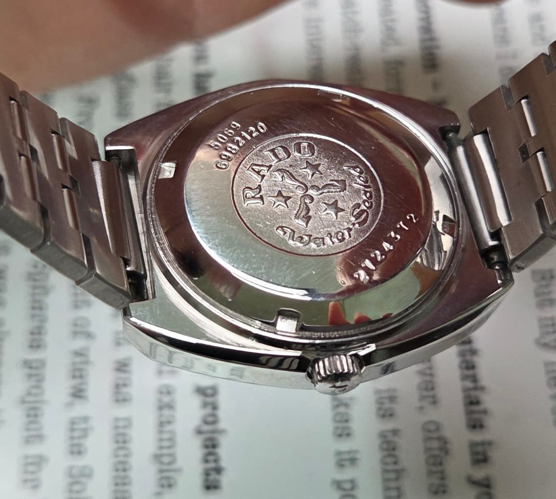 빈티지 라도 골든가젤 희귀 와플판 데이데이트 오토매틱 브레이슬릿 ver. 상품이미지8