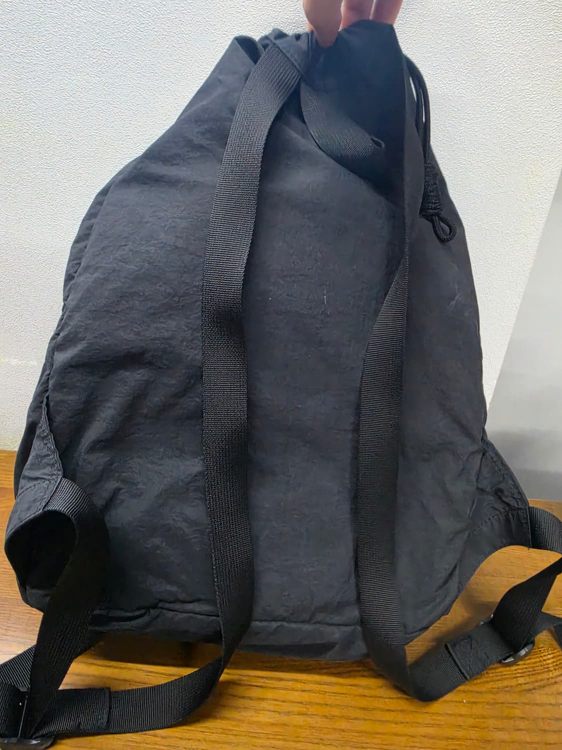 MMLG 블랙 드로우스트링 백팩 상품이미지5