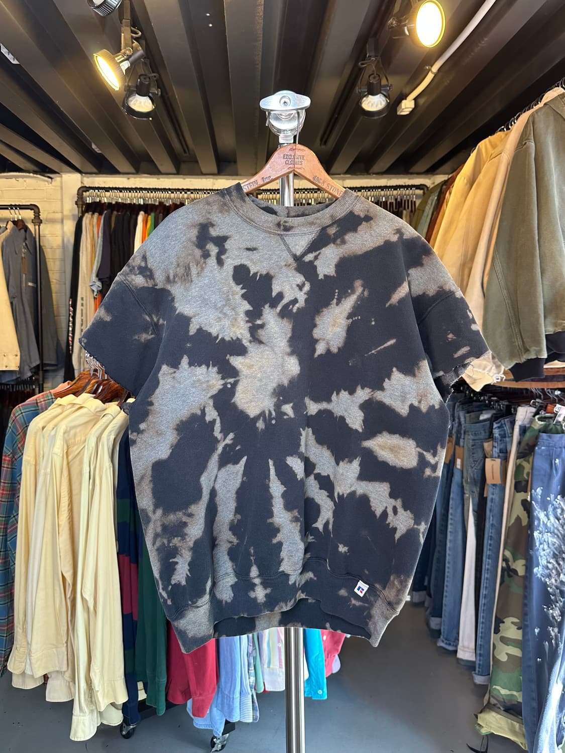 90s 러셀 50/50 타이다이 컷오프 스웻셔츠 상품이미지1