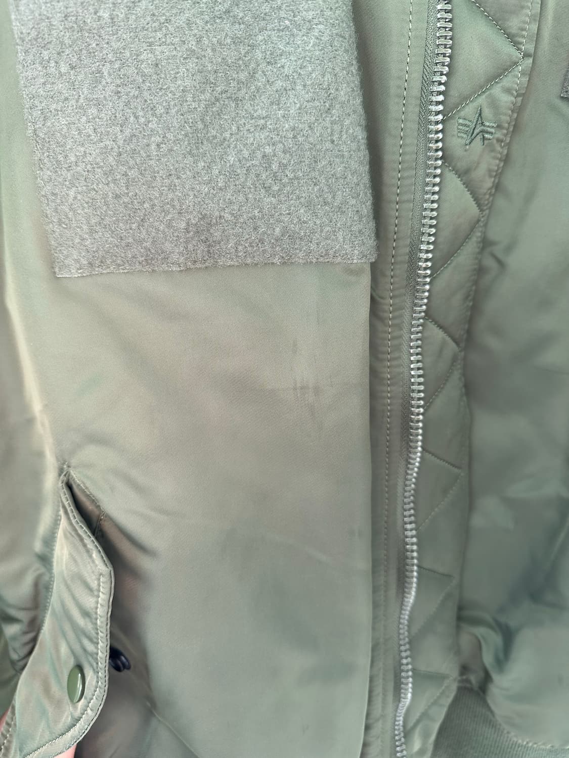 알파인더스트리 ma-1 올리브 미디움 상품이미지2