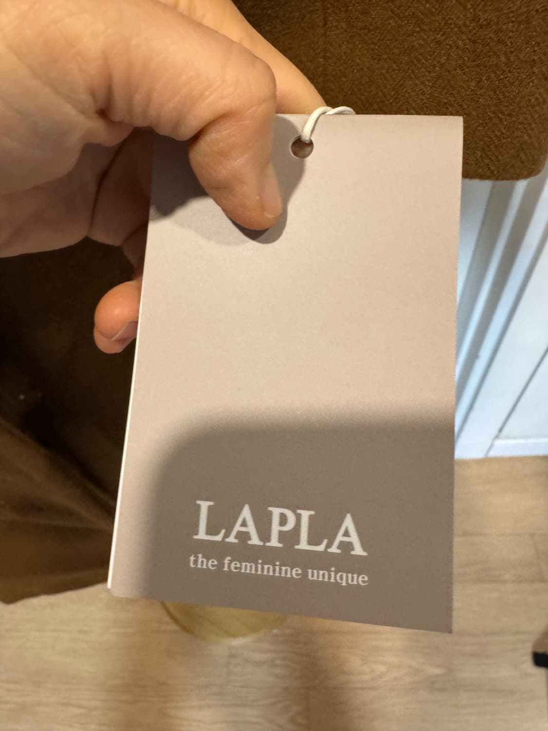 새상품 Lapla 라플라 머플러 코트 상품이미지6