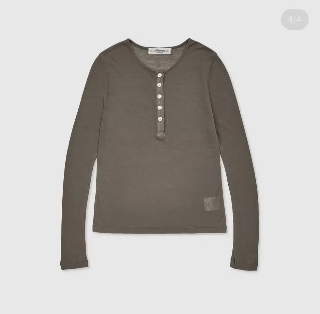 수집미학 악토브헤 콜라보 헨리넥 긴팔 티셔츠 상품이미지1