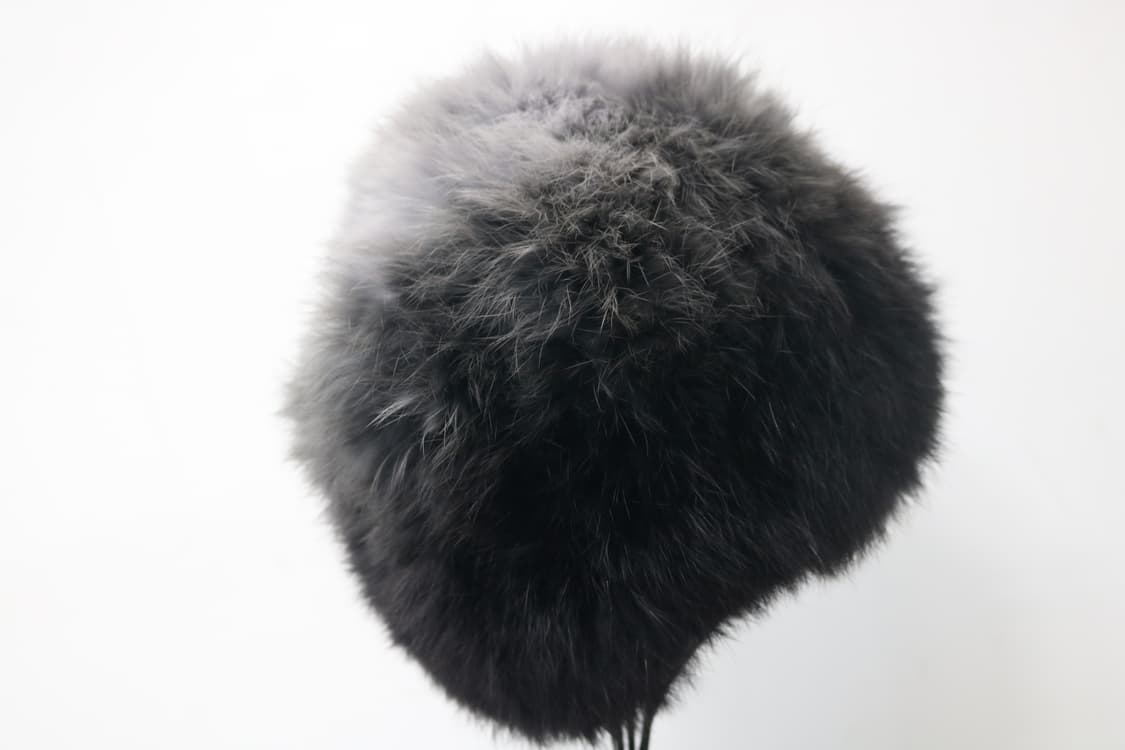 CA4LA 카시라 그라데이션 리얼 래빗 퍼 니트 버킷햇 상품이미지3