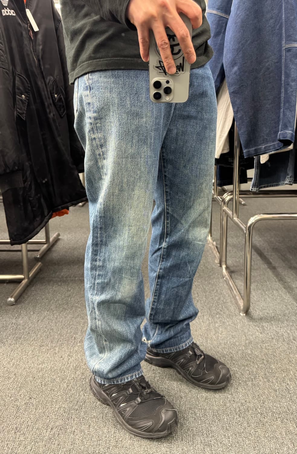 OS)Hanes 빈티지 워싱 데님팬츠 상품이미지1