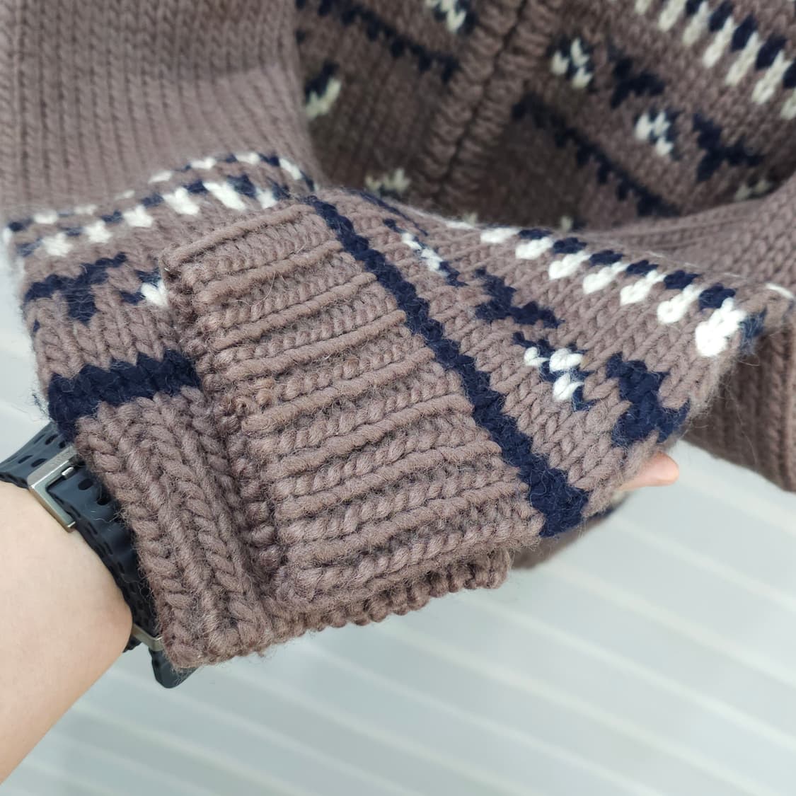 JAPAN 빈티지 BROCCOLI 헤비울 집업니트- 우먼프리 상품이미지4