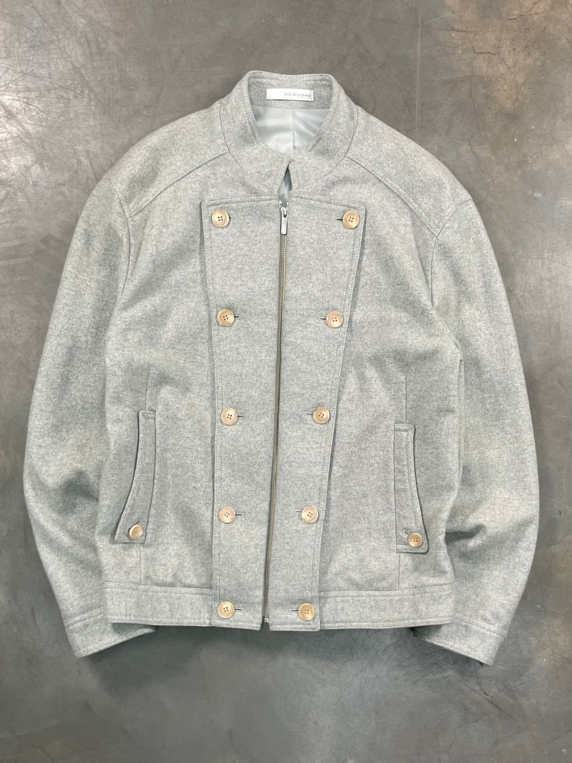 솔리드 옴므 울 봄버 자켓 상품이미지1