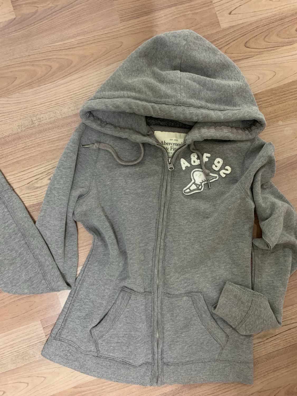 아베크롬비 후드집업,S,그레이 상품이미지7