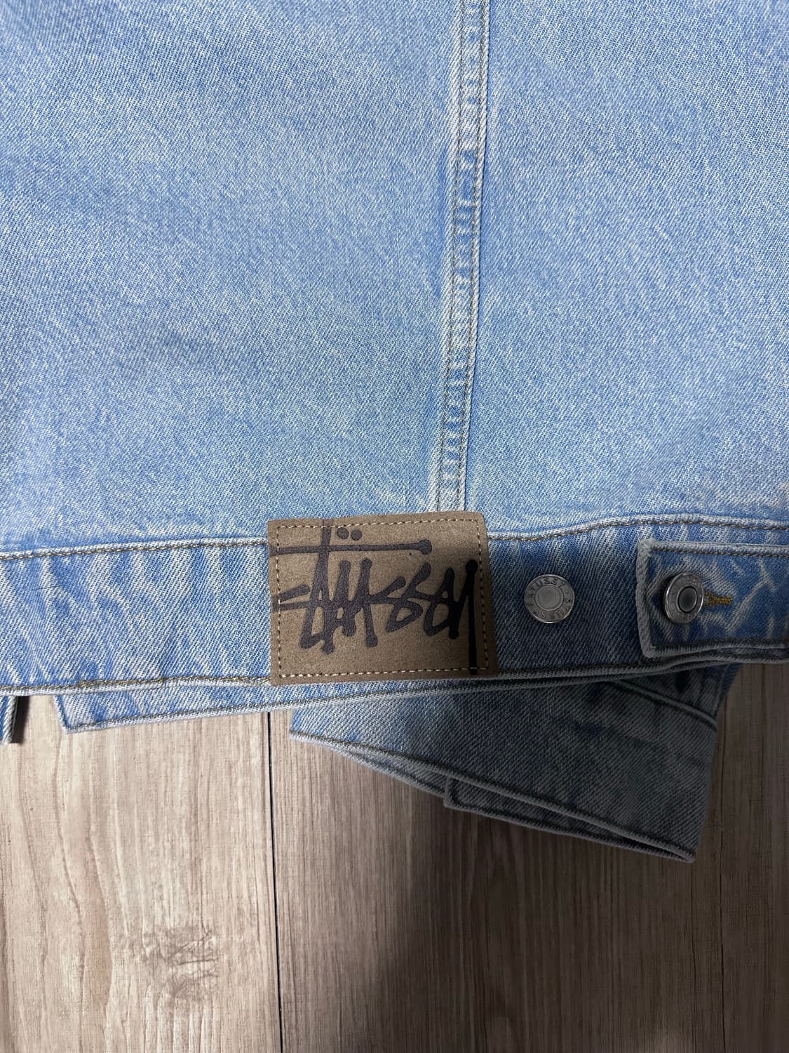 스투시 데님 트러커 자켓 라이트 워시 L 상품이미지6